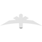 Ekena Millwork Alberta Architectural Grade PVC Gable Bracket, 48"W x 14"H x 2"D x 4"F, 7/12 Pitch GBP048X14X0204ALB00 - alternate 3